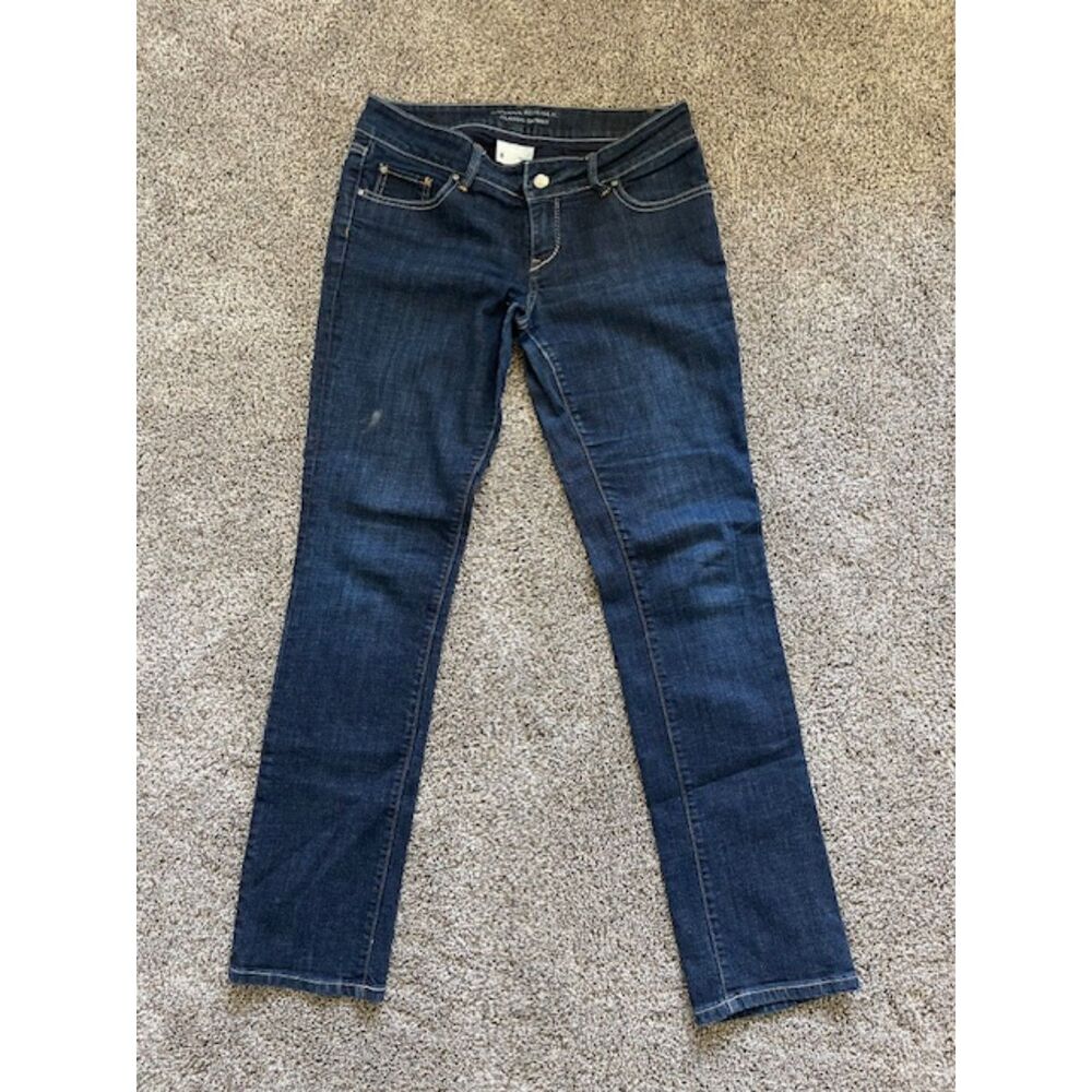 Banana Republic Classic Skinny Jeans Women's Size 6 Dark Wash Stretch Denim